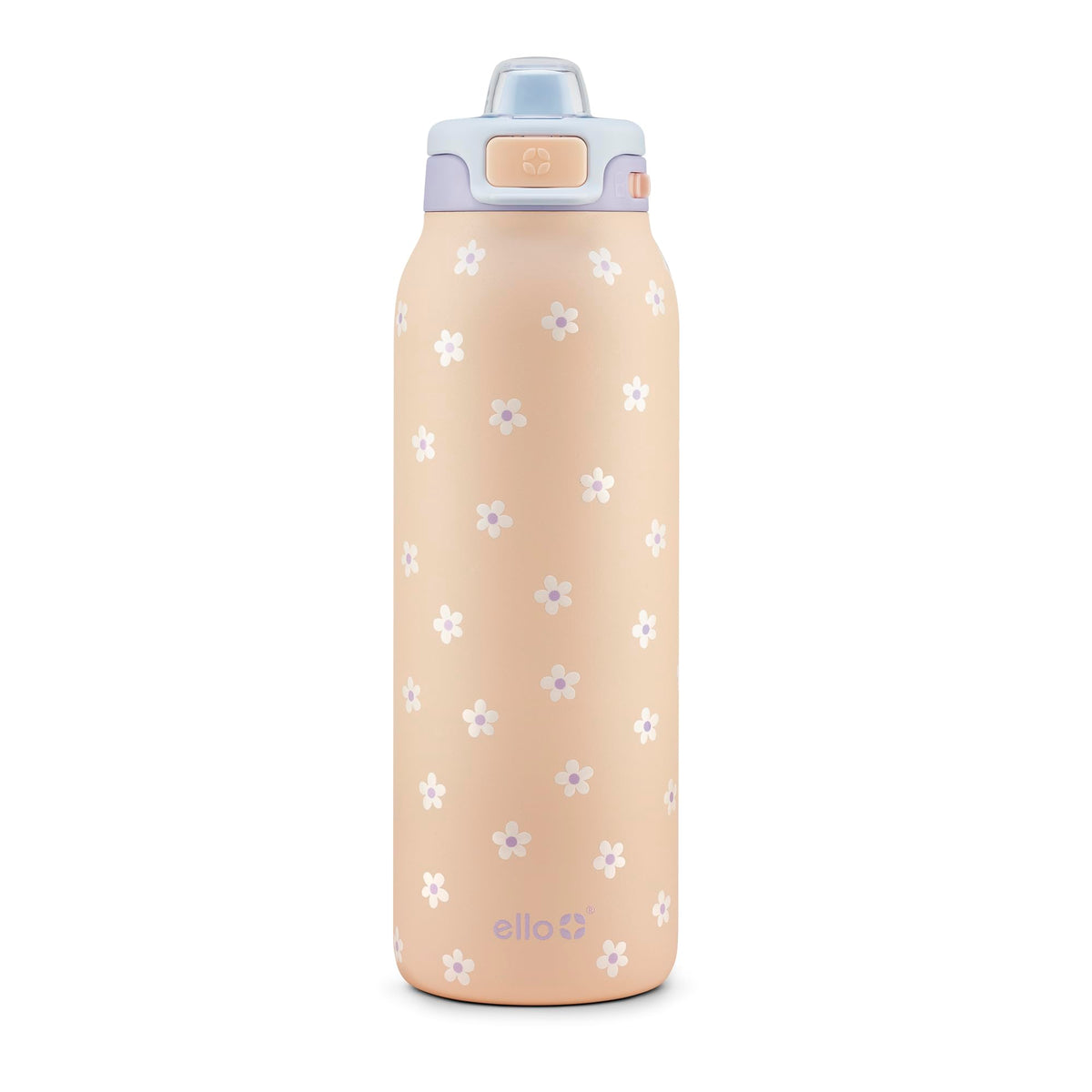 Ello Pop & Fill Insulated Stainless Steel Water Bottle with Quick Fill Lid, Leakproof Locking, Sip or Chug Spout, BPA-Free, Double Wall Vacuum Insulated for Sports, Travel & School- 22oz / 32oz / 40oz
