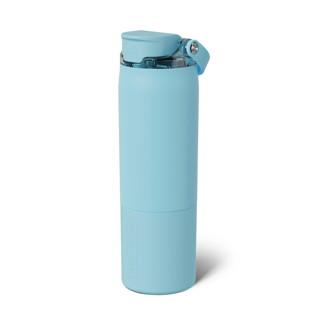 BrüMate Rise 35oz Water Bottle With 100% Leakproof Covered Silicone Straw | Insulated Stainless Steel Water Bottle With Removable Straw | Fast Flow | Soft Sip Silicone Spout | BPA-Free (Sage)