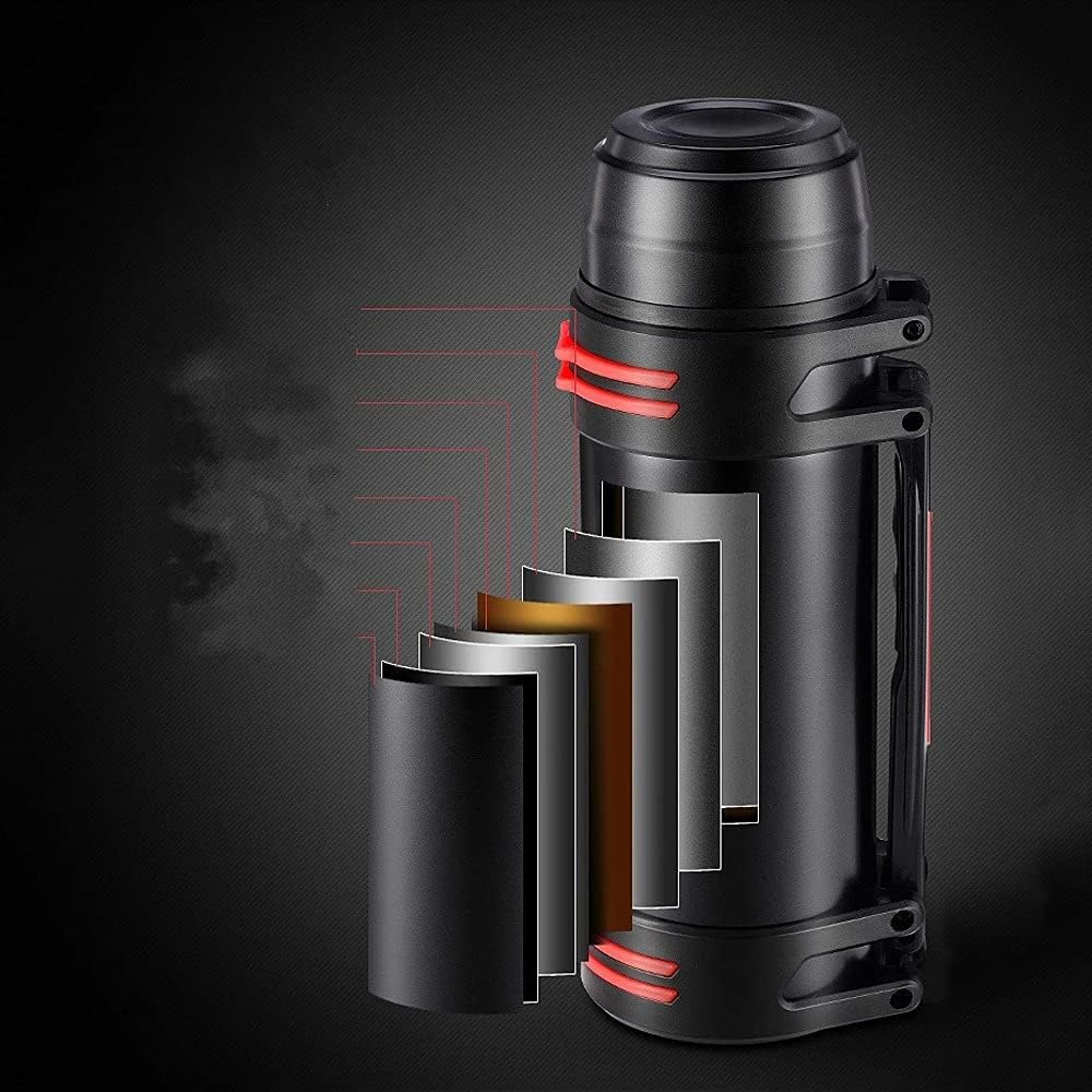 2L Outdoor Sports Water Bottle Large Capacity Stainless Steel Flask Portable Travel Home