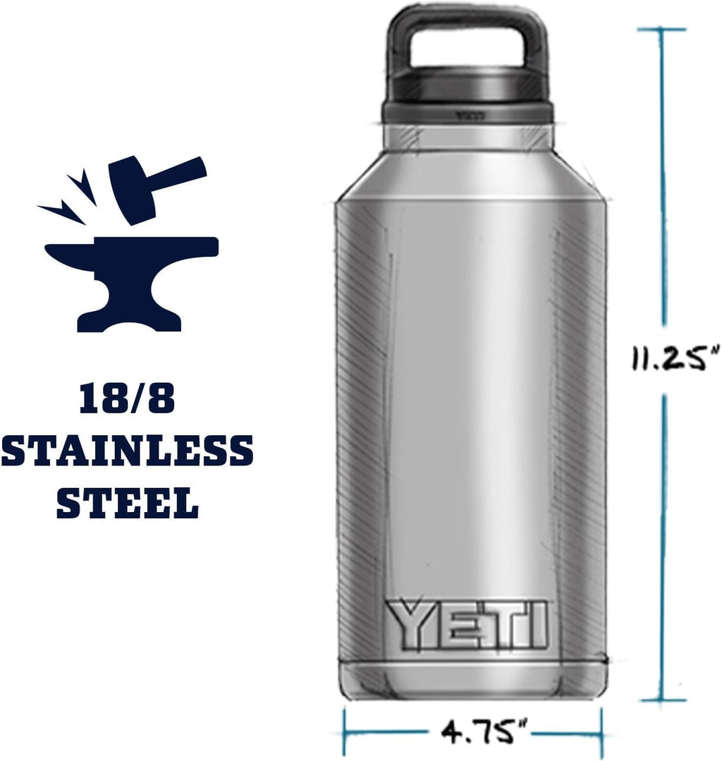 YETI Rambler 64 oz Bottle with Chug Cap, Ridgeline