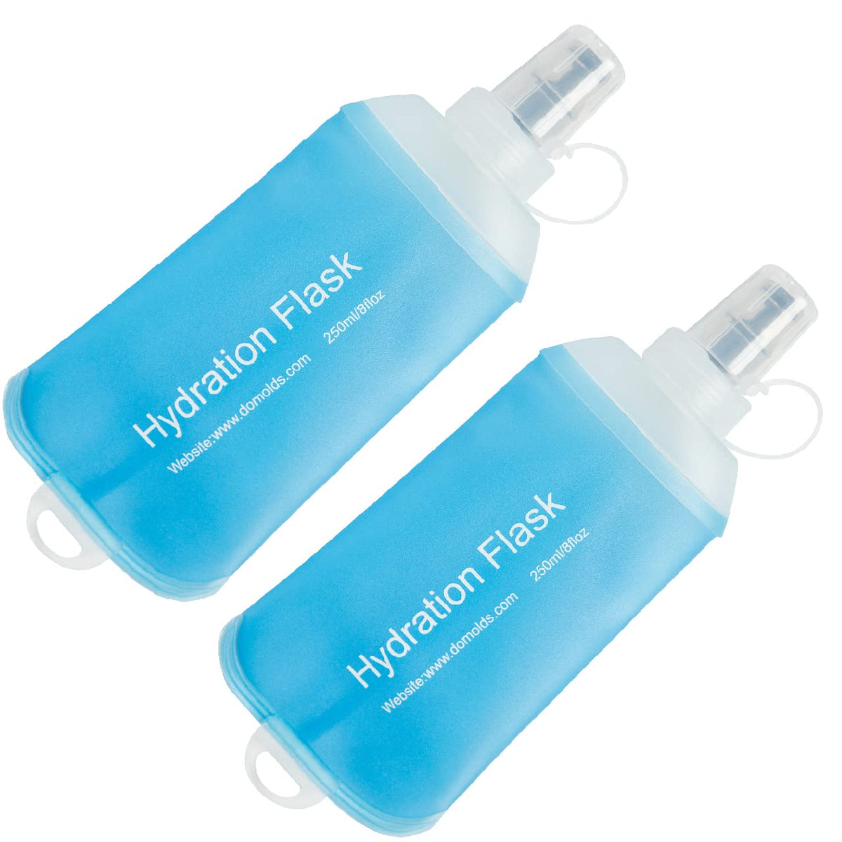 AXEN Soft Flask TPU Foldable Running Hydration Flask, Soft Collapsible Water Bottle for Hydration Pack Cycling Marathon Running Hiking