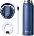 UVBRITE Beam+ Self-Cleaning UV-C Water Bottle with Filter, 22oz Insulated