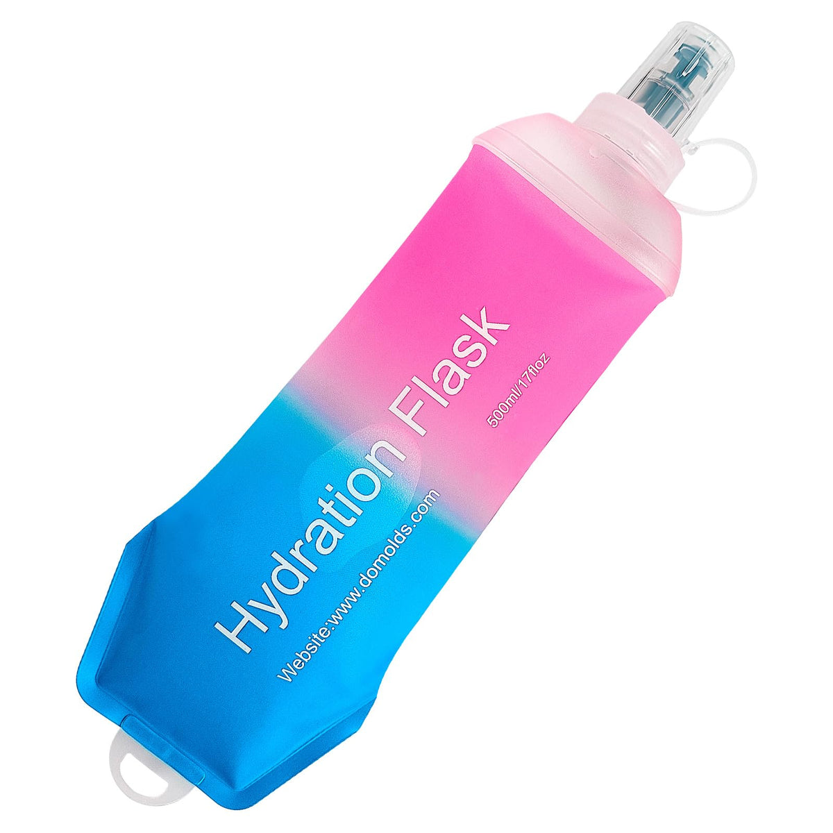 AXEN Soft Flask TPU Foldable Running Hydration Flask, Soft Collapsible Water Bottle for Hydration Pack Cycling Marathon Running Hiking