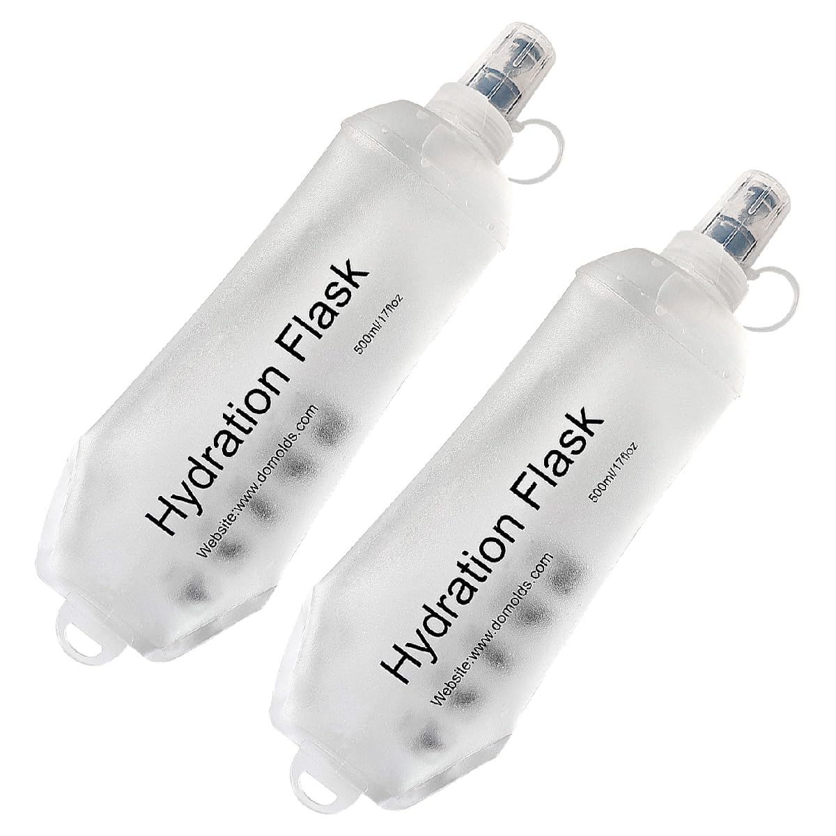 AXEN Soft Flask TPU Foldable Running Hydration Flask, Soft Collapsible Water Bottle for Hydration Pack Cycling Marathon Running Hiking
