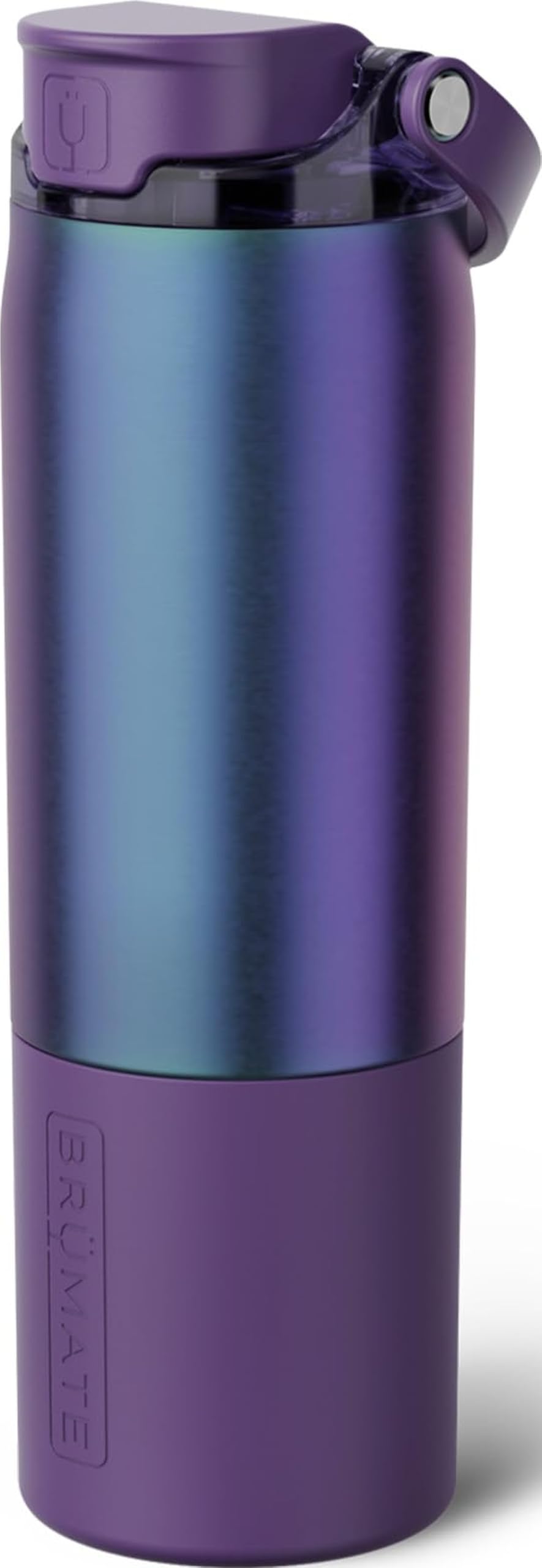 BrüMate Rise 35oz Water Bottle With 100% Leakproof Covered Silicone Straw | Insulated Stainless Steel Water Bottle With Removable Straw | Fast Flow | Soft Sip Silicone Spout | BPA-Free (Sage)