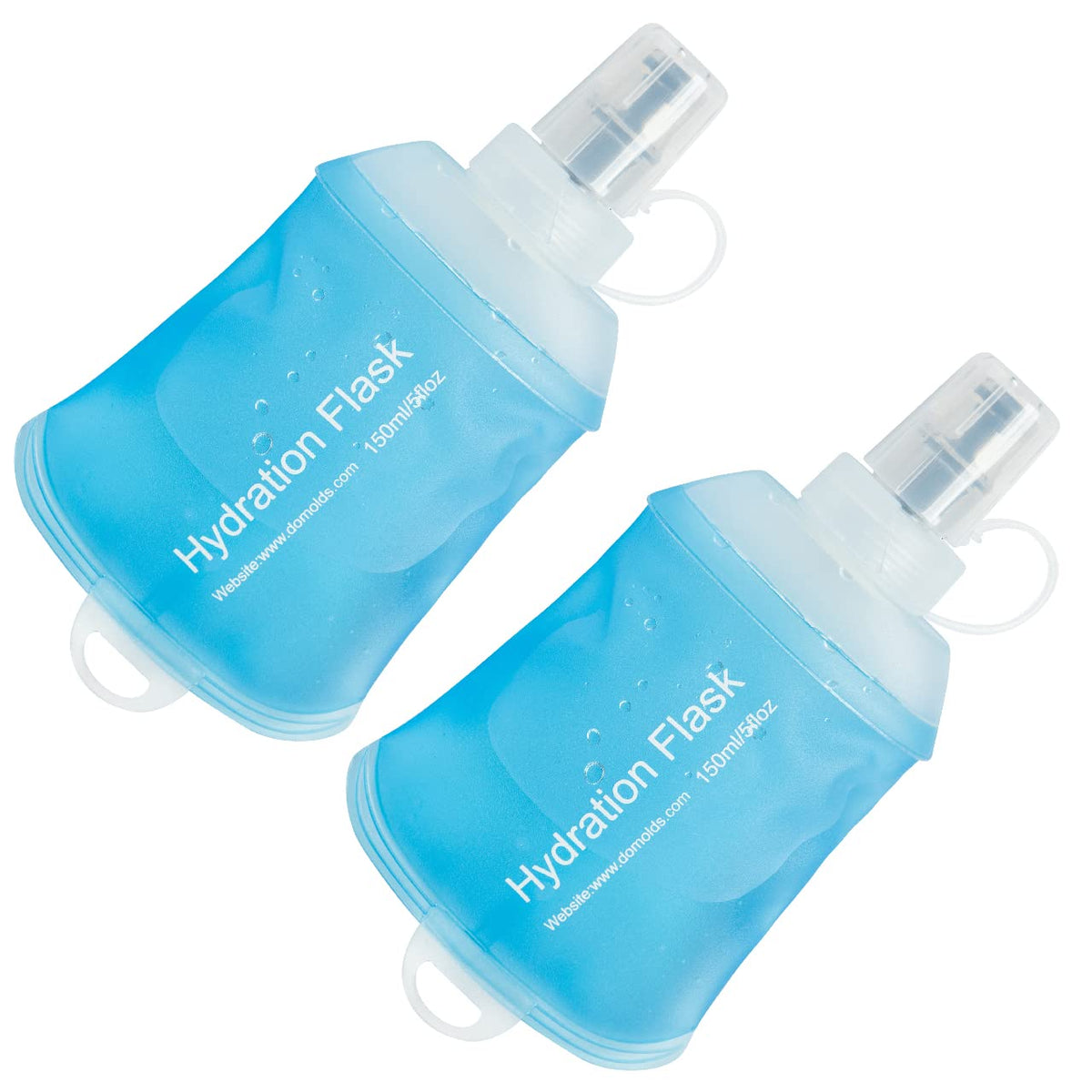 AXEN Soft Flask TPU Foldable Running Hydration Flask, Soft Collapsible Water Bottle for Hydration Pack Cycling Marathon Running Hiking