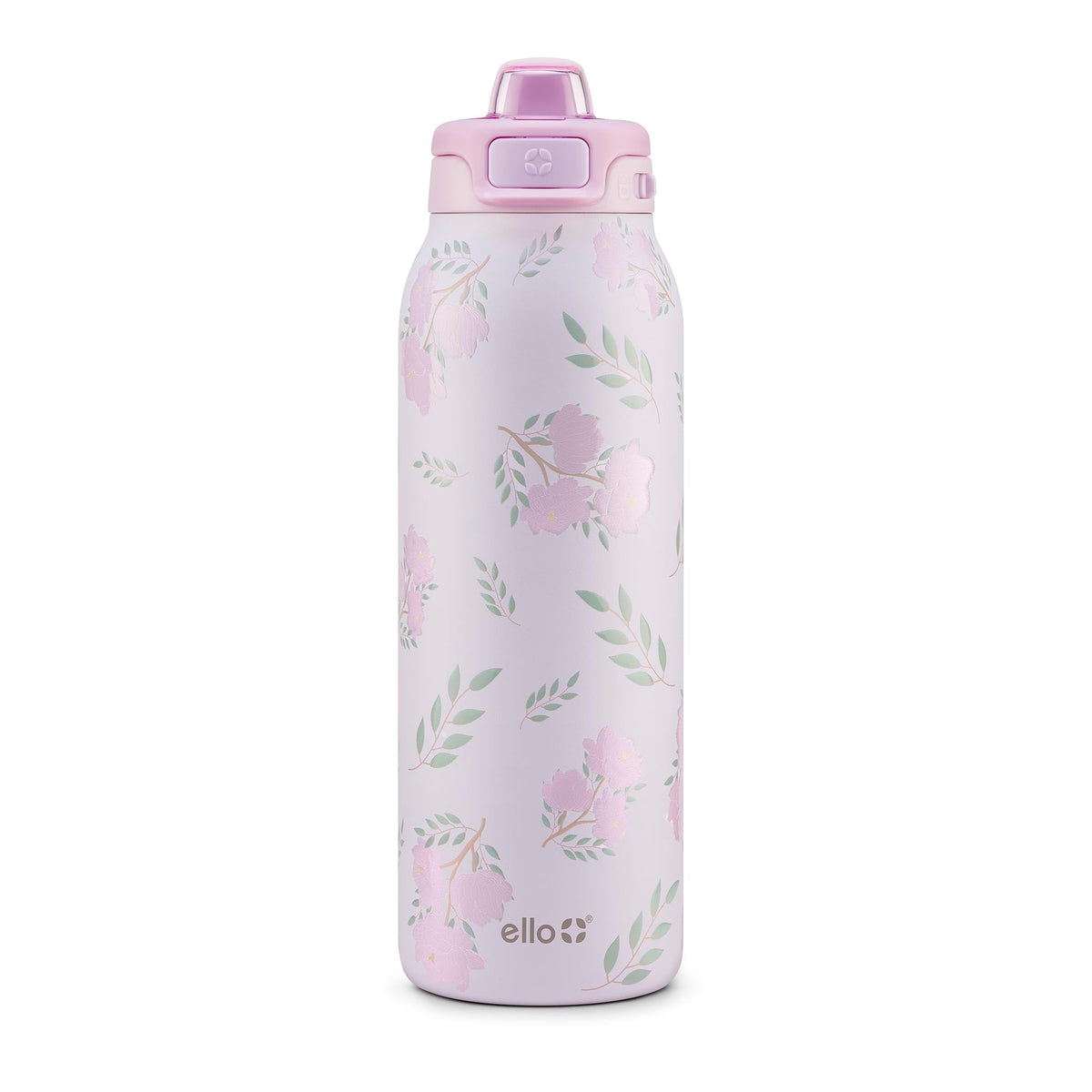 Ello Pop & Fill Insulated Stainless Steel Water Bottle with Quick Fill Lid, Leakproof Locking, Sip or Chug Spout, BPA-Free, Double Wall Vacuum Insulated for Sports, Travel & School- 22oz / 32oz / 40oz