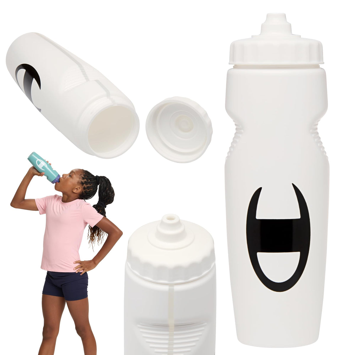 Champion Quench Squeeze Water Bottle, BPA-Free, 24oz (Bonnie Blue)