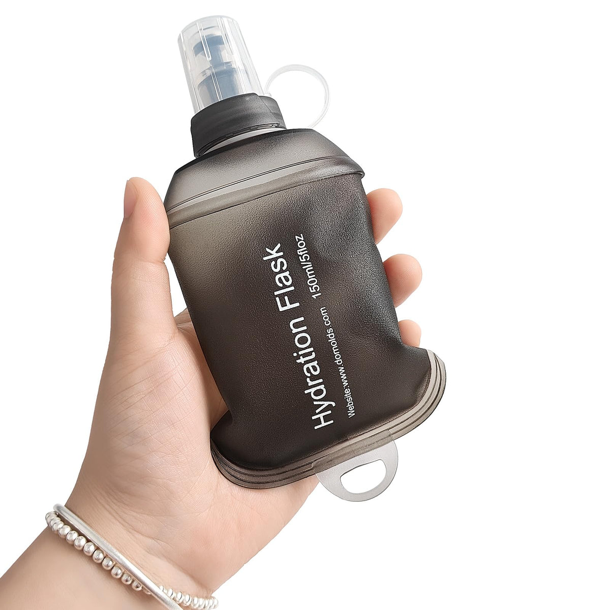 GUYI GYGYL Soft Flask, Collapsible Water Bottle for Sports, 500ml Grey