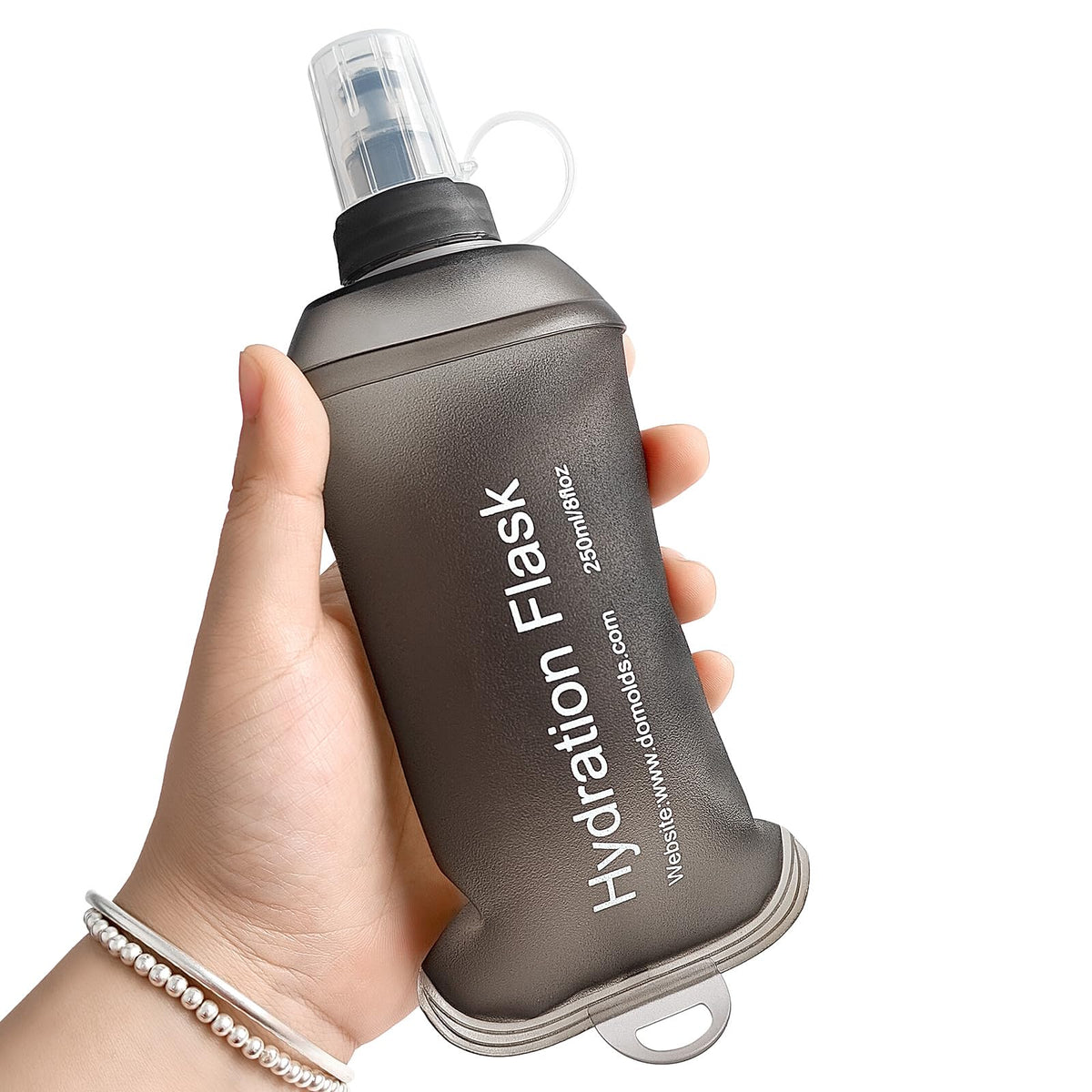 GUYI GYGYL Soft Flask, Collapsible Water Bottle for Sports, 500ml Grey